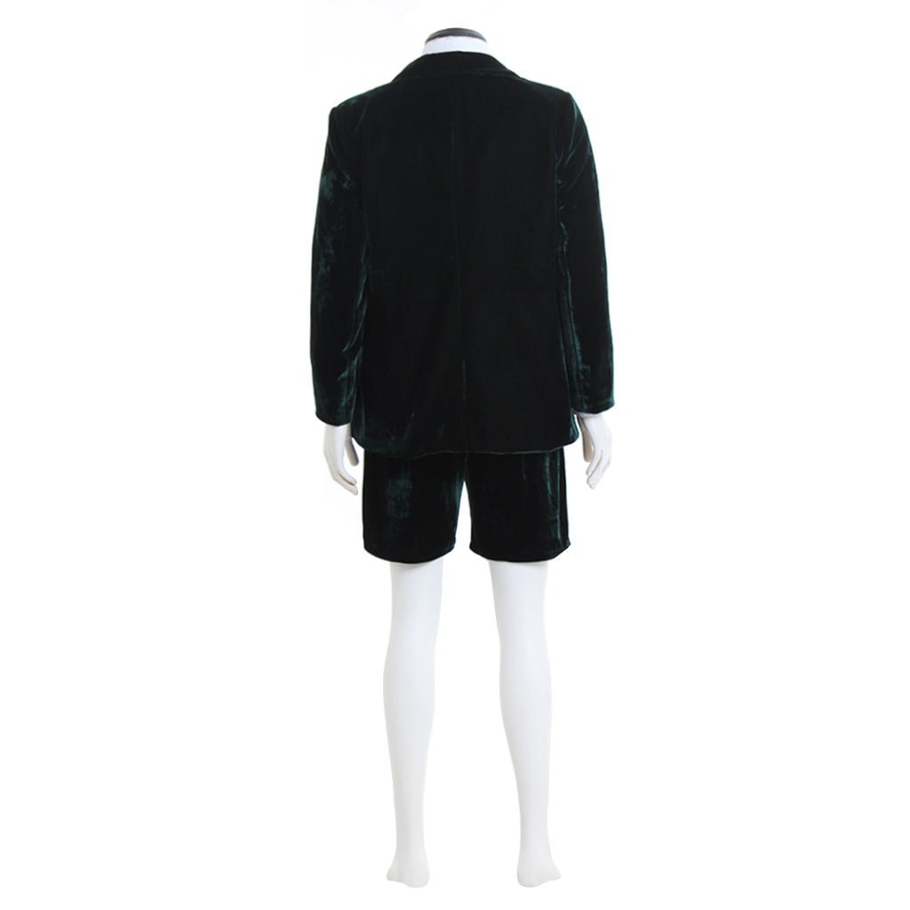 AC/DC Angus Young School Boy Cosplay Costume – Velvet Coat & Shorts Set for Men & Women-Astricos