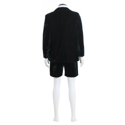 AC/DC Angus Young School Boy Cosplay Costume – Velvet Coat & Shorts Set for Men & Women-Astricos