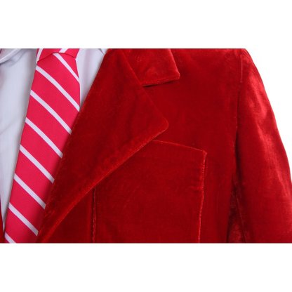 AC/DC Angus Young School Boy Cosplay Costume – Velvet Coat & Shorts Set for Men & Women-Astricos