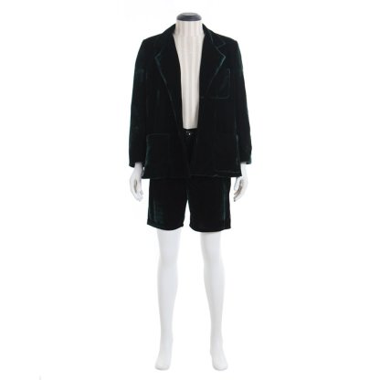 AC/DC Angus Young School Boy Cosplay Costume – Velvet Coat & Shorts Set for Men & Women-Astricos