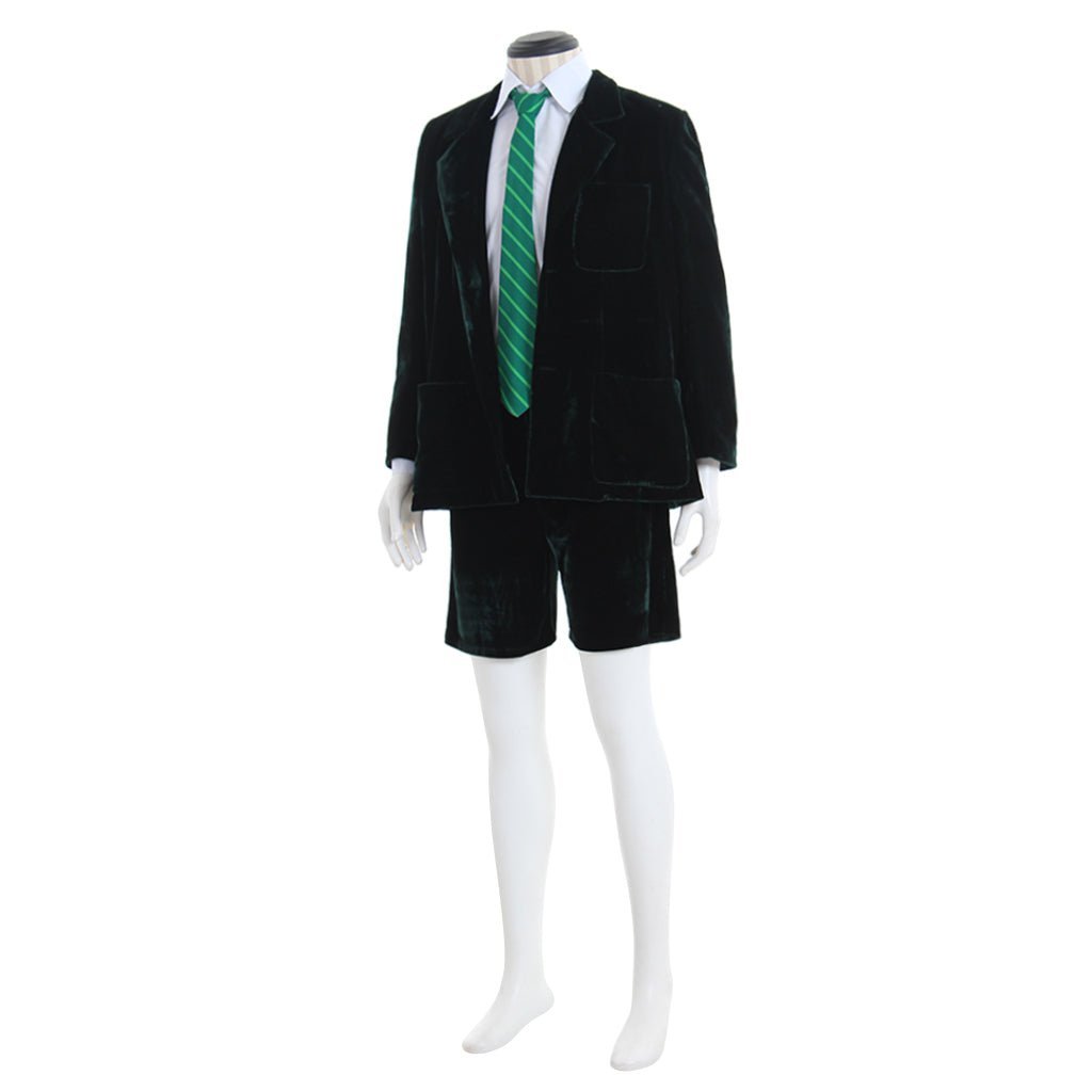 AC/DC Angus Young School Boy Cosplay Costume – Velvet Coat & Shorts Set for Men & Women-Astricos