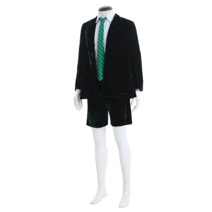 AC/DC Angus Young School Boy Cosplay Costume – Velvet Coat & Shorts Set for Men & Women-Astricos