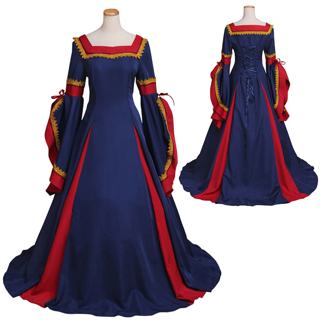 Custom Made Women's Spring Medieval Dress Costume - Vintage Victorian Renaissance Cosplay Gown-Astricos