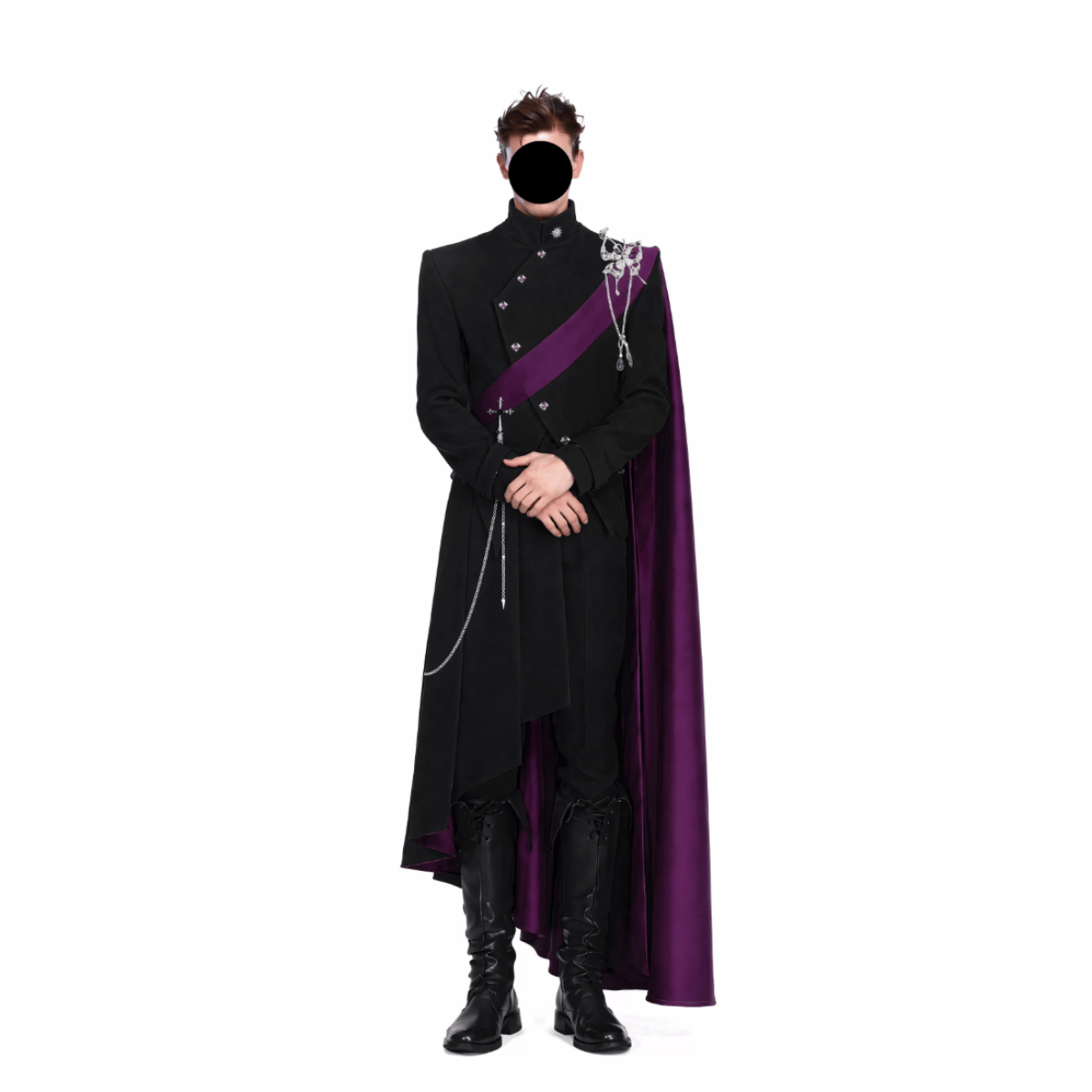Medieval Irregular Tail Waist Suit Cosplay Costume Custom For Stage Performance