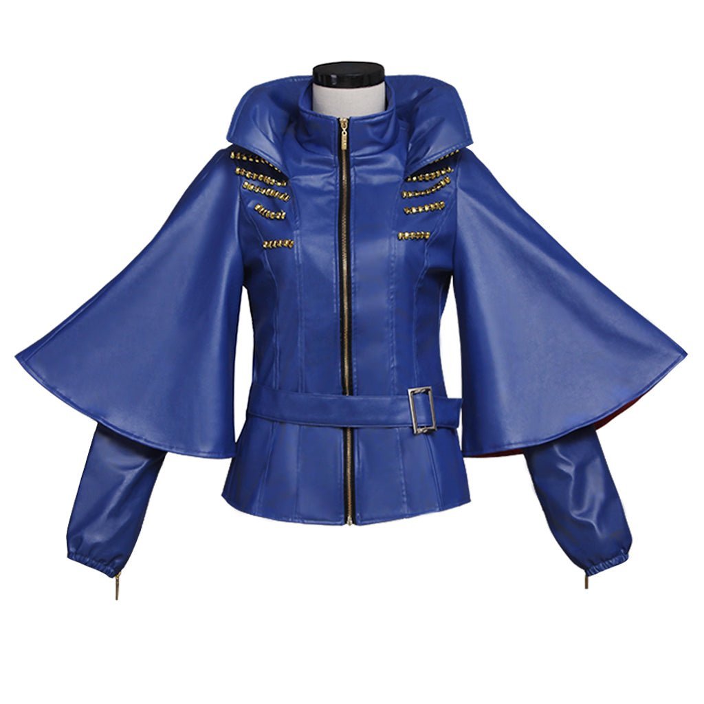 Adult Women Evie Cosplay Costume Blue Jacket - Premium Quality | Astricos-Astricos