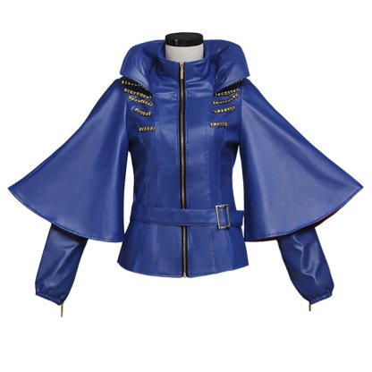 Adult Women Evie Cosplay Costume Blue Jacket - Premium Quality | Astricos-Astricos