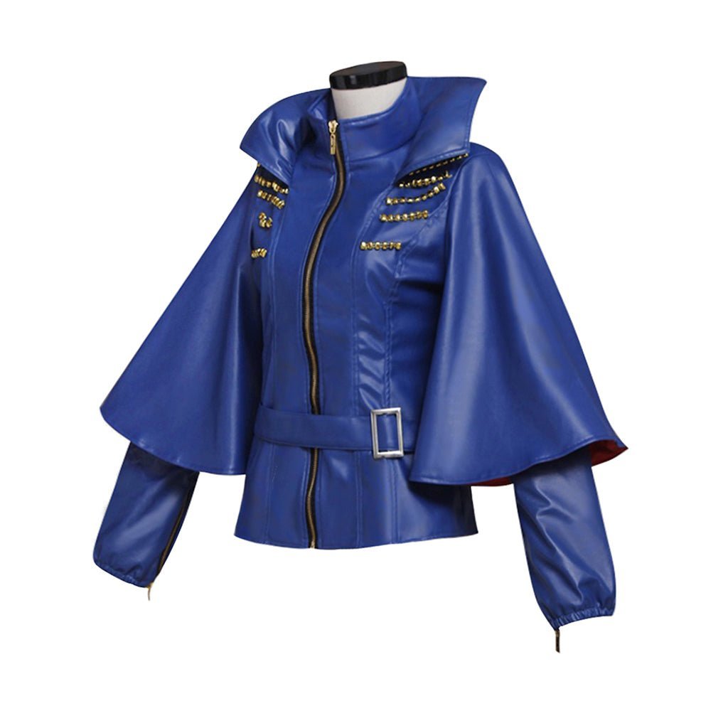 Adult Women Evie Cosplay Costume Blue Jacket - Premium Quality | Astricos-Astricos