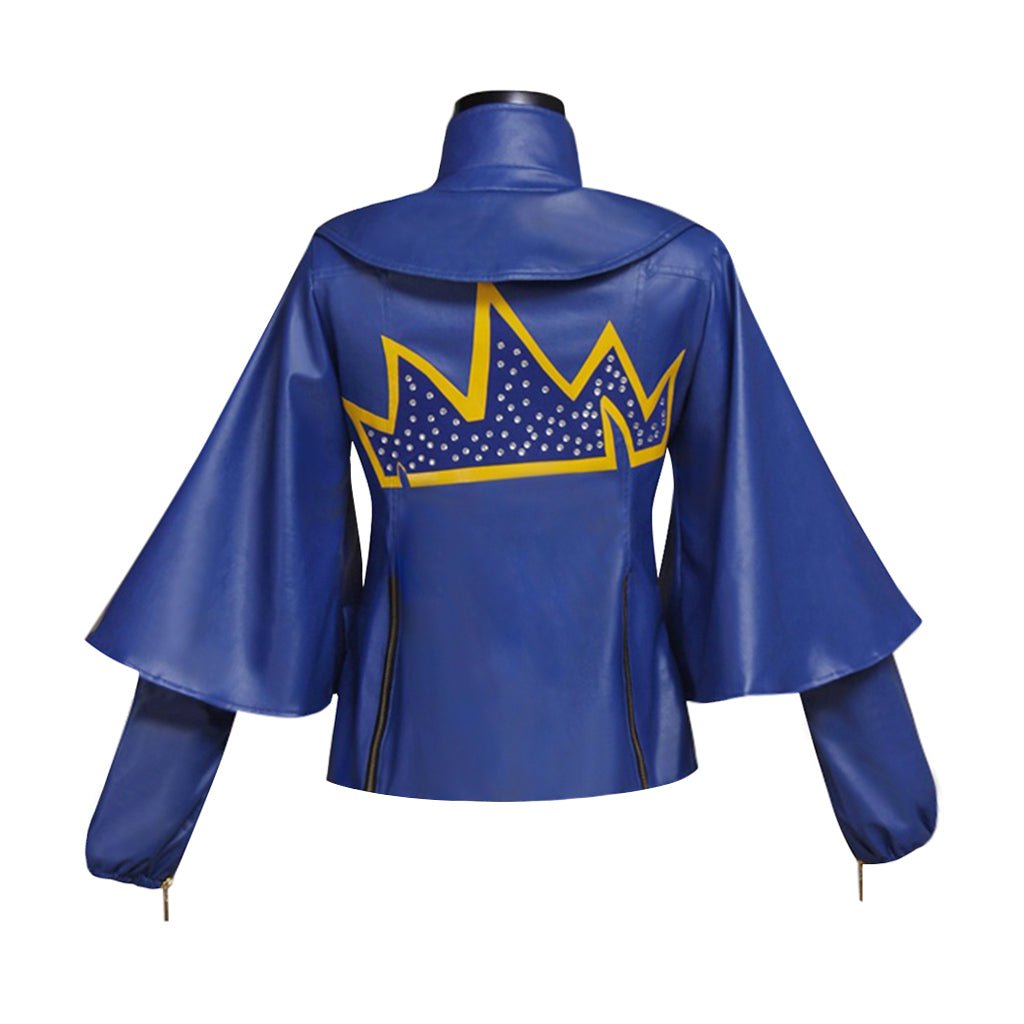 Adult Women Evie Cosplay Costume Blue Jacket - Premium Quality | Astricos-Astricos
