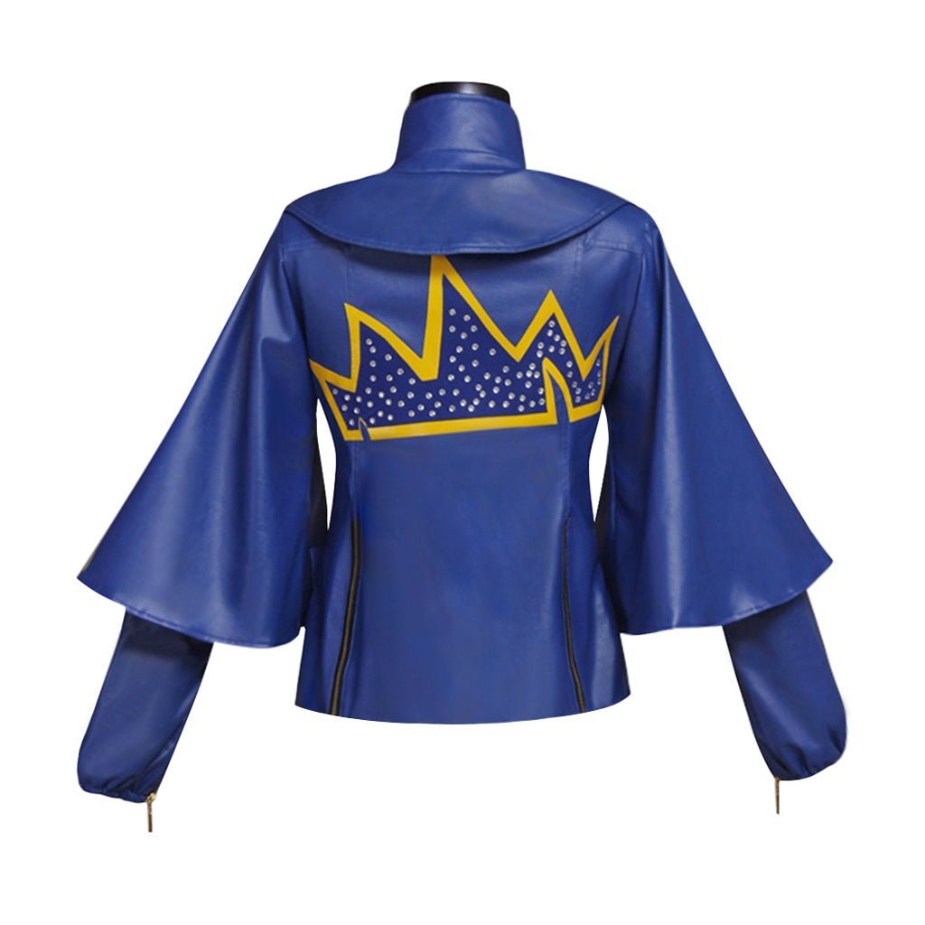 Adult Women Evie Cosplay Costume Blue Jacket - Premium Quality | Astricos-Astricos