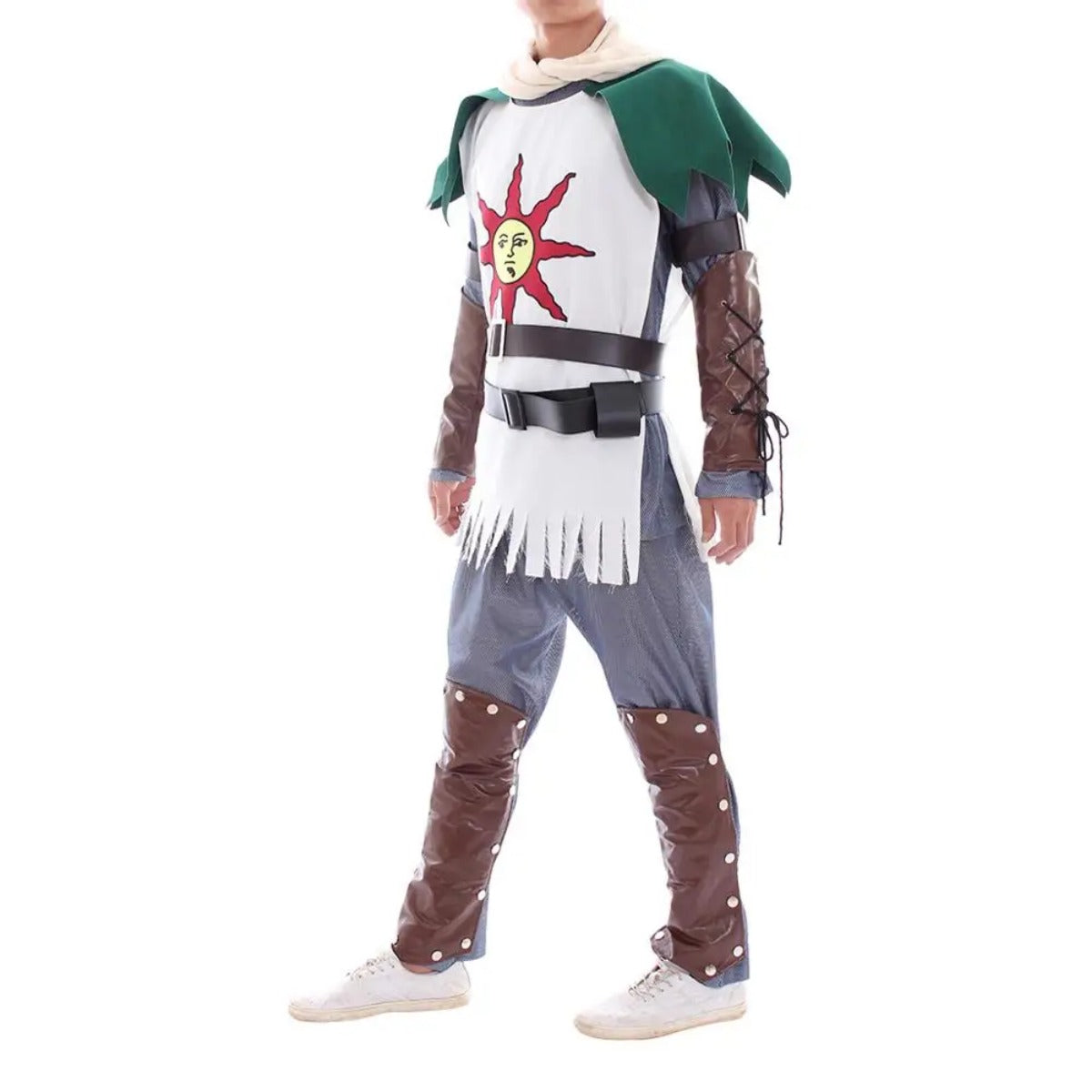 Sun Warrior Solaire Cosplay Costume - Dark Souls Anime Premium Outfit-Astricos