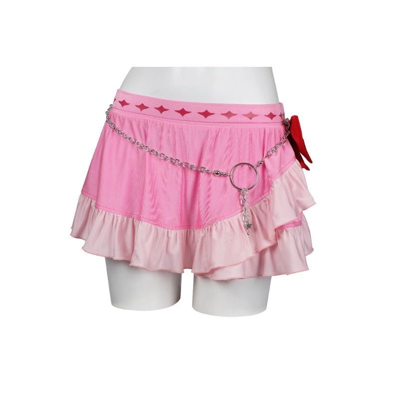 Aerith Gainsborough Pink Halter Swimsuit - Final Fantasy VII Remake Cosplay Costume-Astricos