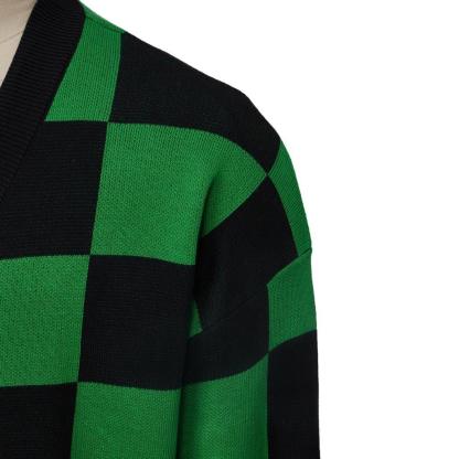 Men's Kamado Tanjirou Cosplay Cardigan Sweater | Demon Slayer Anime Costume-Astricos
