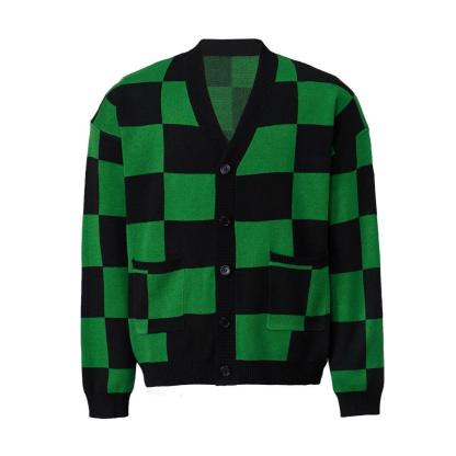 Men's Kamado Tanjirou Cosplay Cardigan Sweater | Demon Slayer Anime Costume-Astricos