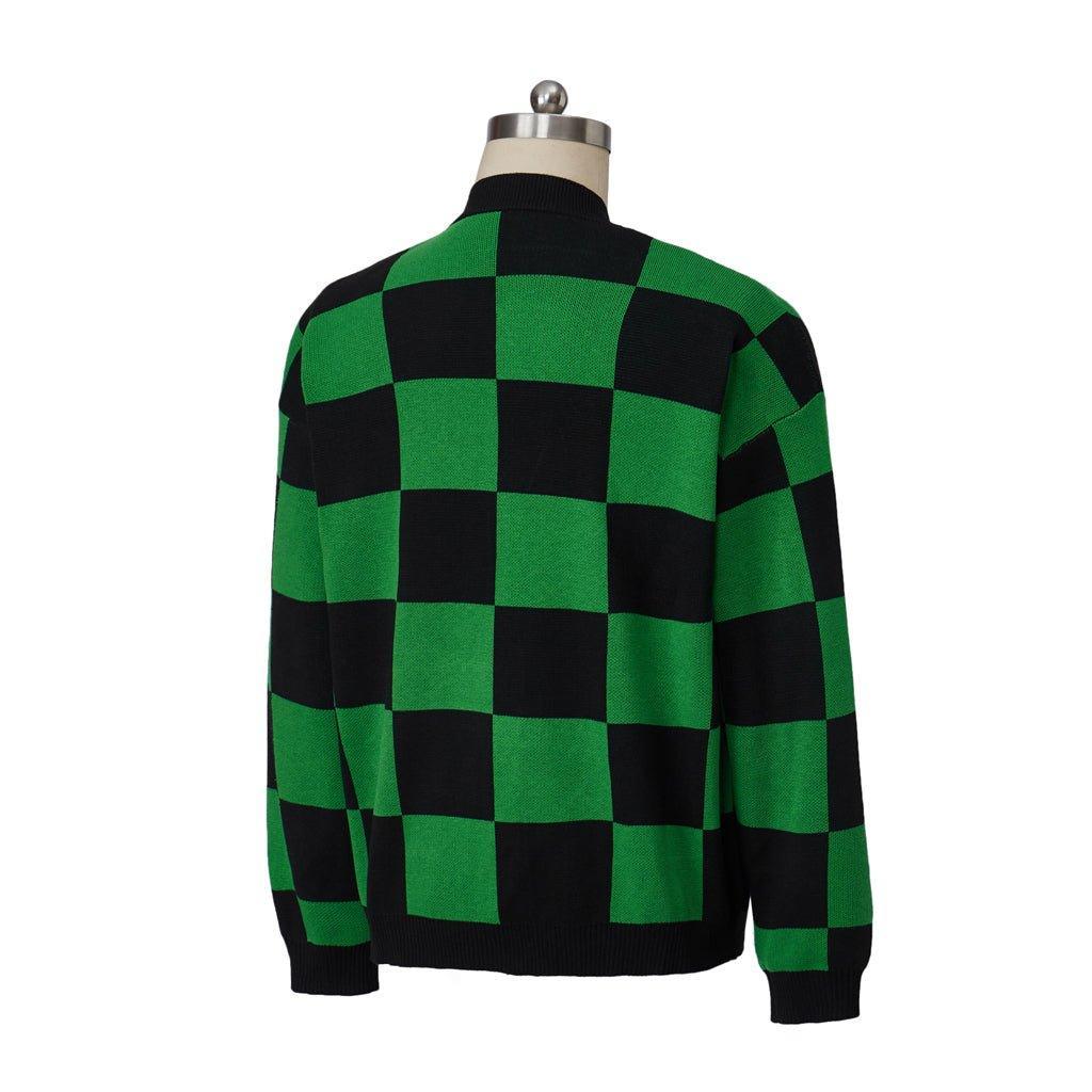 Men's Kamado Tanjirou Cosplay Cardigan Sweater | Demon Slayer Anime Costume-Astricos