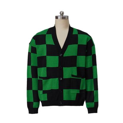 Men's Kamado Tanjirou Cosplay Cardigan Sweater | Demon Slayer Anime Costume-Astricos