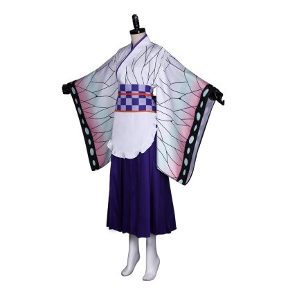 Anime Demon Slayer Kochou Shinobu Lolita Maid Apron Dress Cosplay Costume-Astricos