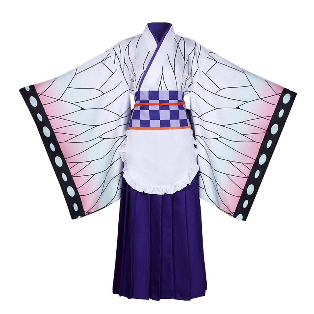 Anime Demon Slayer Kochou Shinobu Lolita Maid Apron Dress Cosplay Costume-Astricos