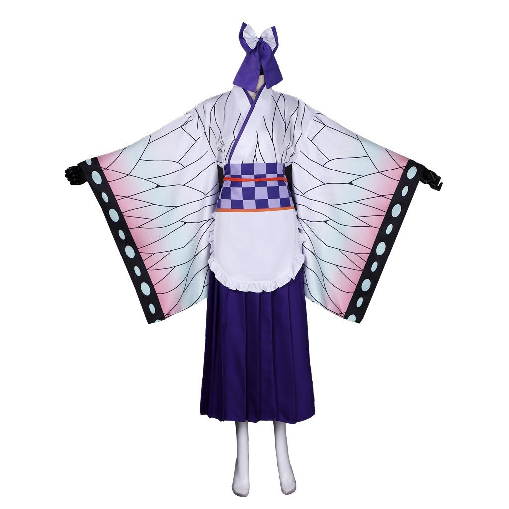 Anime Demon Slayer Kochou Shinobu Lolita Maid Apron Dress Cosplay Costume-Astricos
