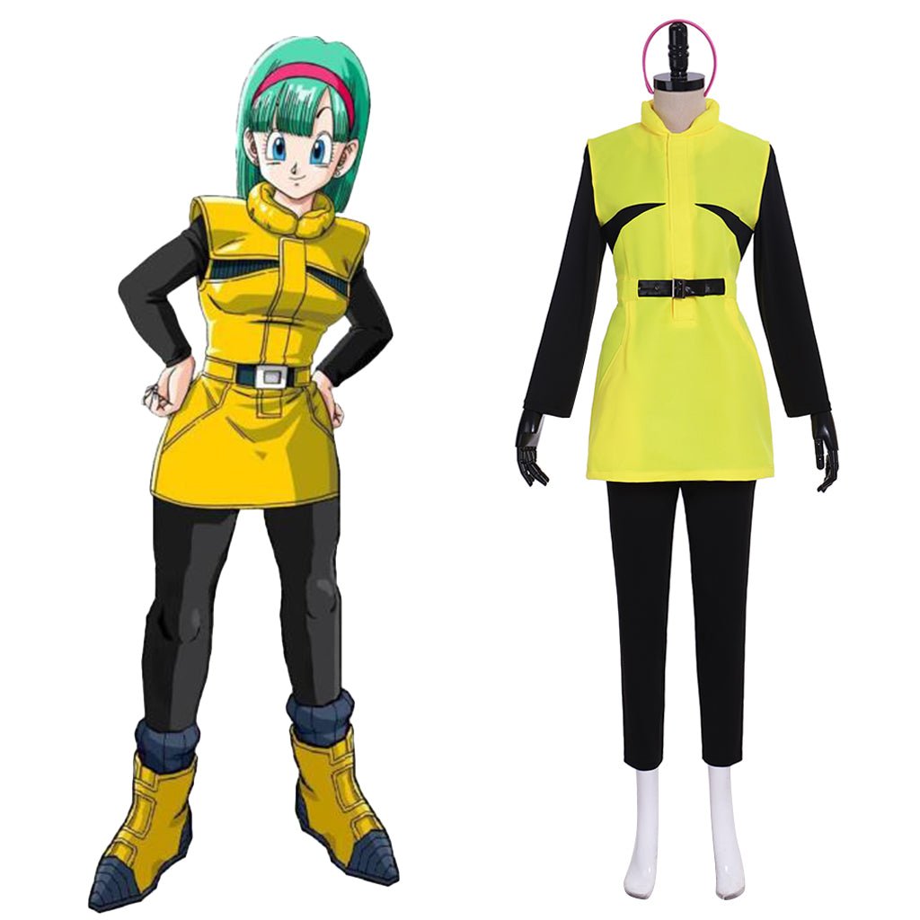 Dragon Ball Z Bulma Planet Namek Cosplay Costume - Premium Quality | Astricos-Astricos