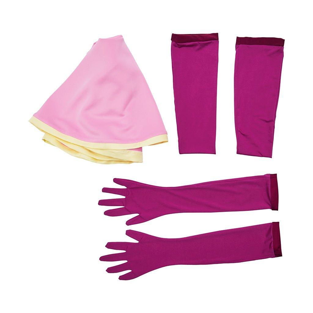 Anime Me!Me!Me! MeMeMe-chan Pink Cosplay Dress with Gloves & Stockings for Women & Girls-Astricos