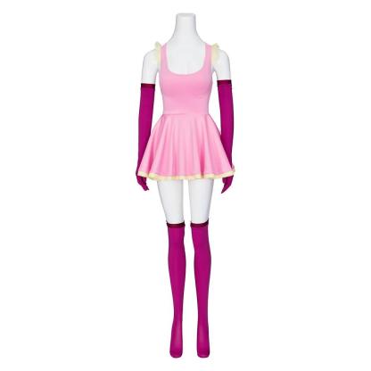 Anime Me!Me!Me! MeMeMe-chan Pink Cosplay Dress with Gloves & Stockings for Women & Girls-Astricos
