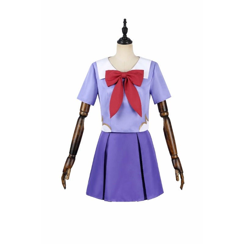 Anime The Future Diary Gasai Yuno Mirai Nikki Cosplay Costume Girls JK Uniform Purple Sailor Suit - Astricos