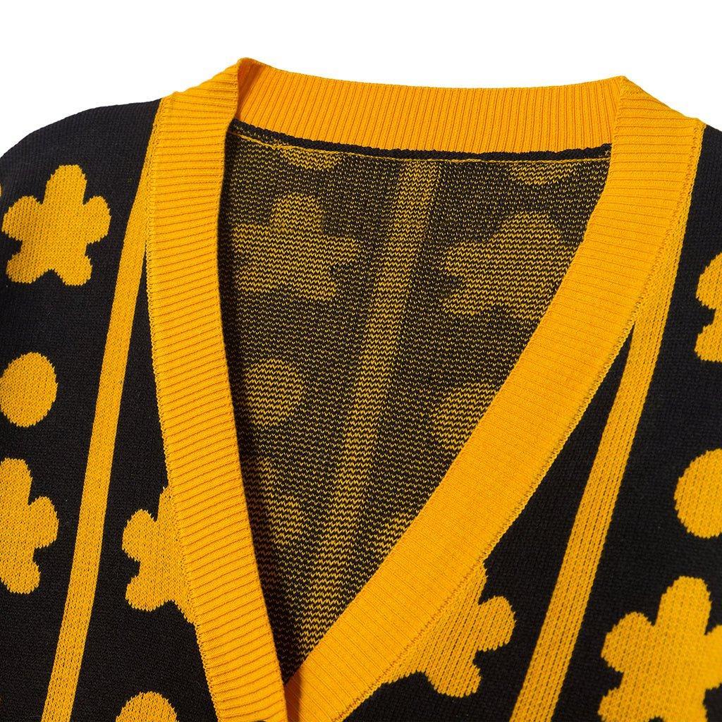 Anime Trafalgar D. Water Law Cosplay Sweater Cardigan Coat | One Piece Knitted Jacket for Adults-Astricos
