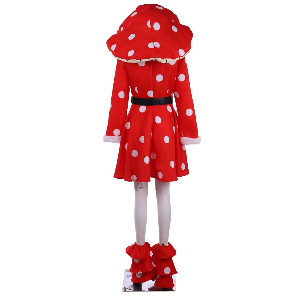 Anime Komori Kinoko Cosplay Costume - Red Polka Dot Dress for Halloween & Carnival | Astricos-Astricos