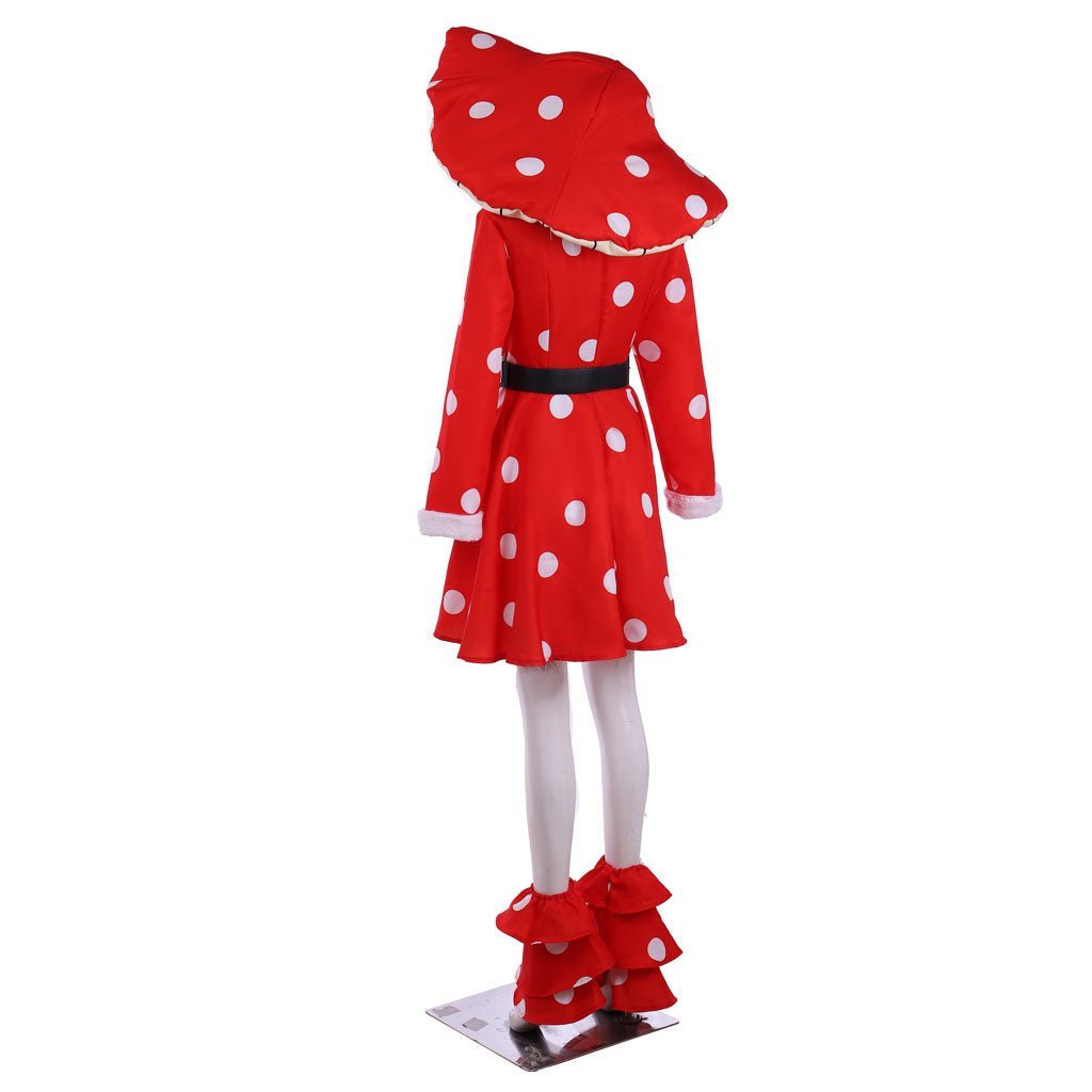 Anime Komori Kinoko Cosplay Costume - Red Polka Dot Dress for Halloween & Carnival | Astricos-Astricos
