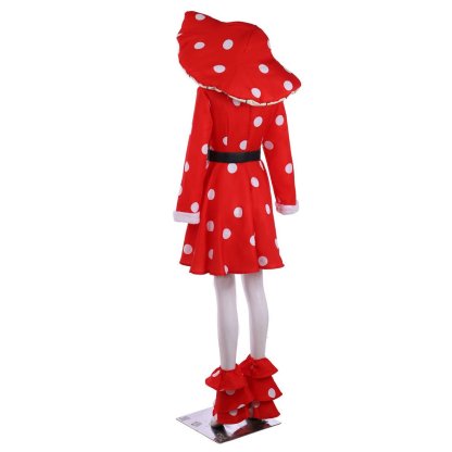 Anime Komori Kinoko Cosplay Costume - Red Polka Dot Dress for Halloween & Carnival | Astricos-Astricos
