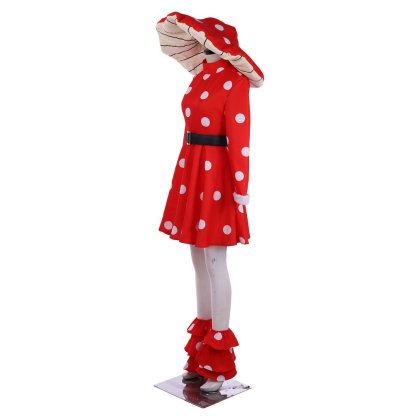 Anime Komori Kinoko Cosplay Costume - Red Polka Dot Dress for Halloween & Carnival | Astricos-Astricos