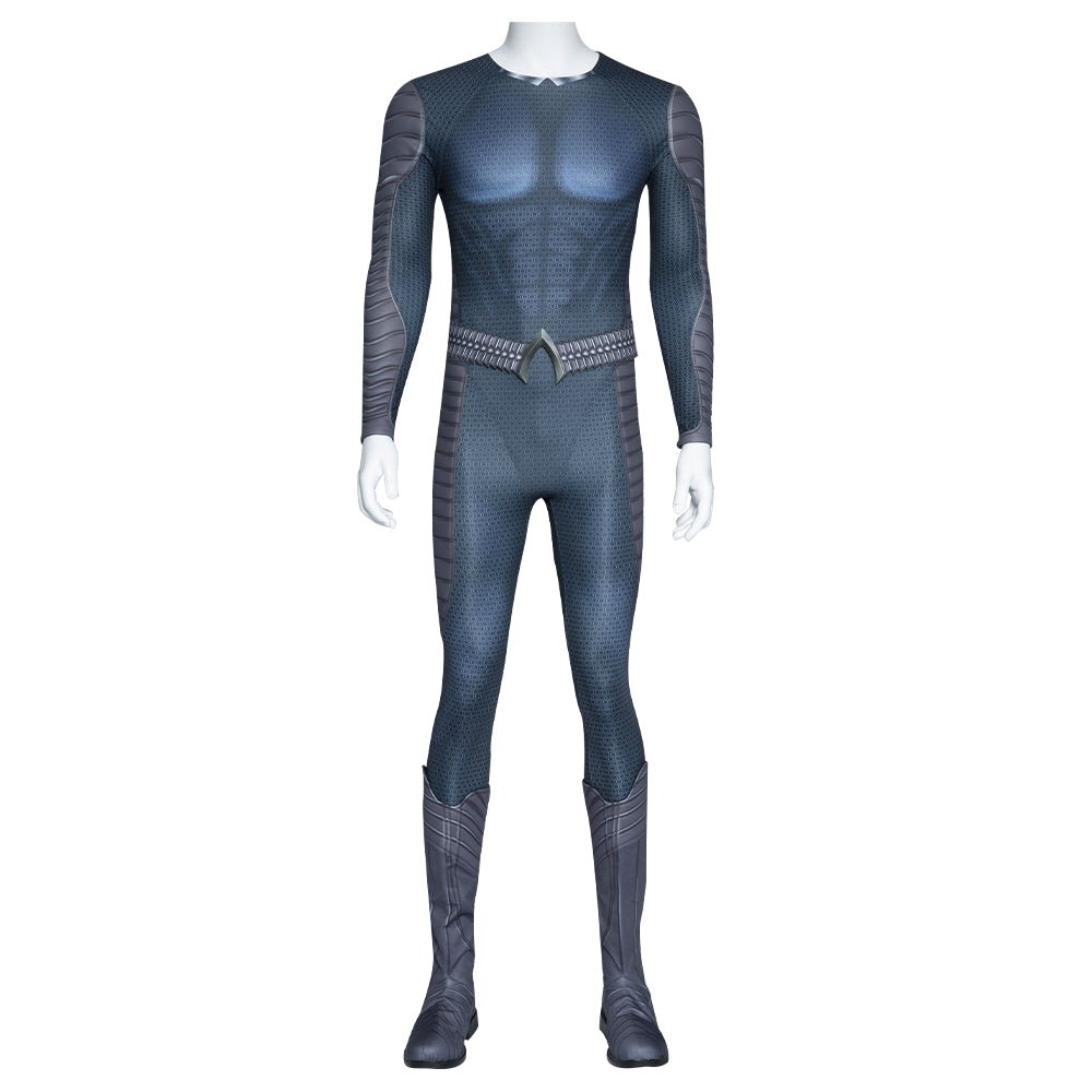 Aquaman 2 Cosplay Costume Arthur Curry Jumpsuit Shoes Halloween Zentai Suit - Astricos