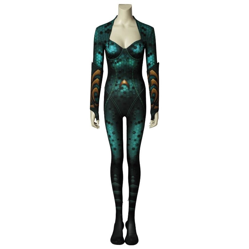 Aquaman Mera Jumpsuit Cosplay Costume for Women - Sexy Zentai Bodysuit - Astricos