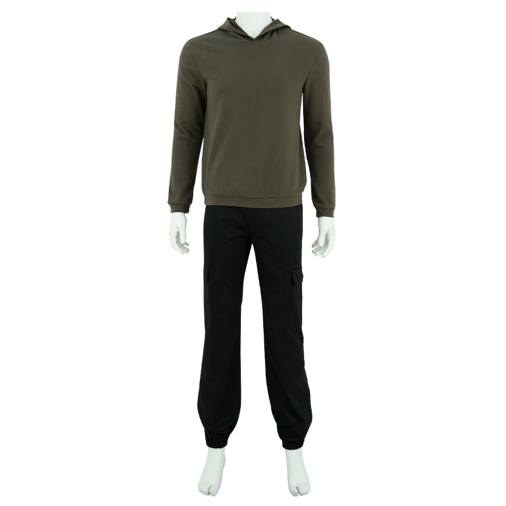 Army Green Riddler Jacket Cosplay Costume | Question Mark Coat Halloween Cosplay Costume - Astricos