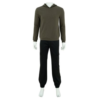 Army Green Riddler Jacket Cosplay Costume | Question Mark Coat Halloween Cosplay Costume - Astricos