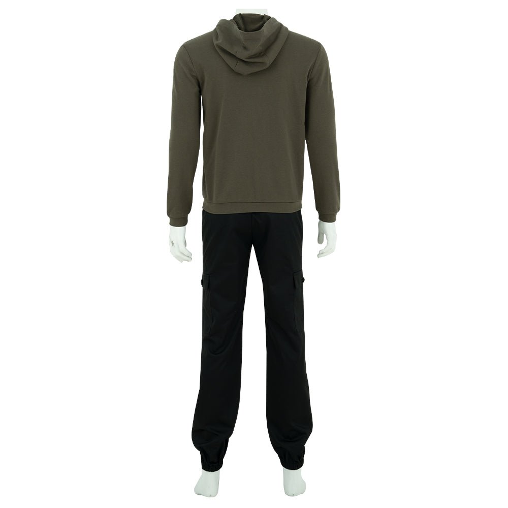 Army Green Riddler Jacket Cosplay Costume | Question Mark Coat Halloween Cosplay Costume - Astricos