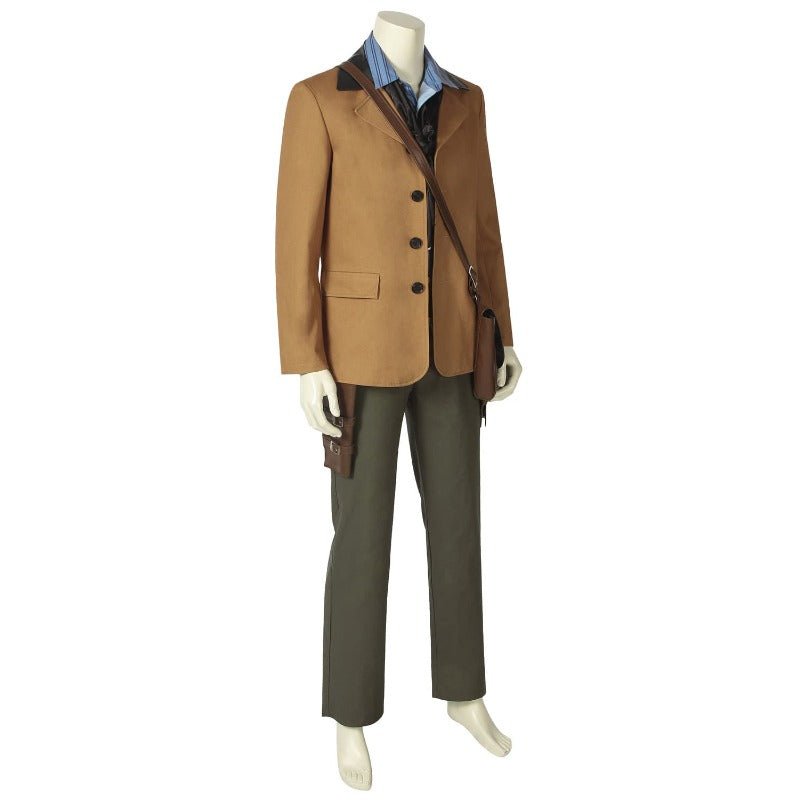 Arthur Morgan Cosplay Costume for Men – Authentic Western Denim Battle Suit with Accessories-Astricos