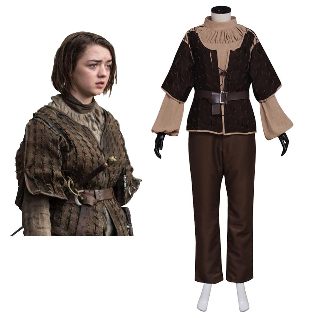 Arya Stark Cosplay Costume Full Set for Women & Girls - Halloween & Carnival Outfit-Astricos