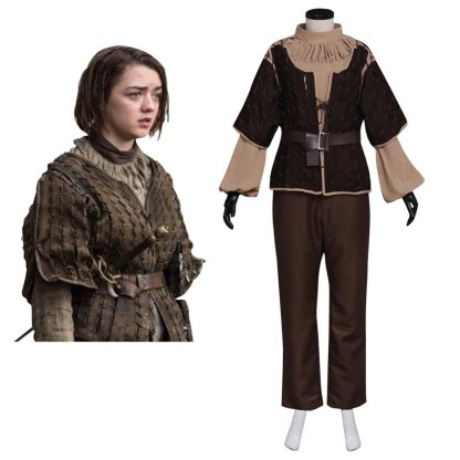 Arya Stark Cosplay Costume Full Set for Women & Girls - Halloween & Carnival Outfit-Astricos