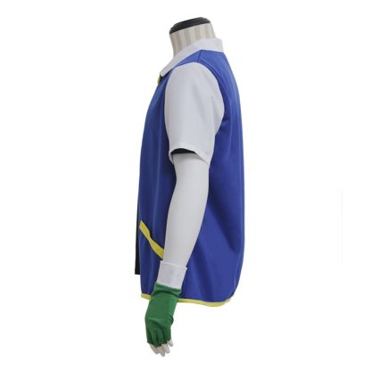 Ash Ketchum Pokemon Blue and White Jacket - Iconic Anime Cosplay Costume-Astricos