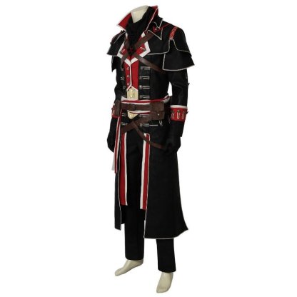 Assassin's Creed Rogue Shay Patrick Cormac Full Cosplay Costume Set with Shoes | Astricos-Astricos