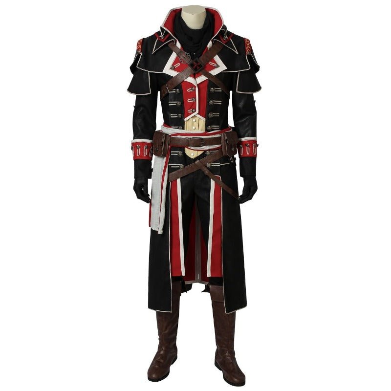 Assassin's Creed Rogue Shay Patrick Cormac Full Cosplay Costume Set with Shoes | Astricos-Astricos