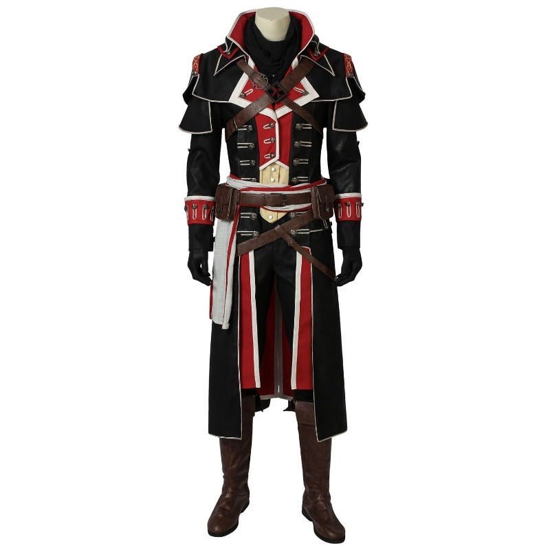 Assassin's Creed Rogue Shay Patrick Cormac Full Cosplay Costume Set with Shoes | Astricos-Astricos