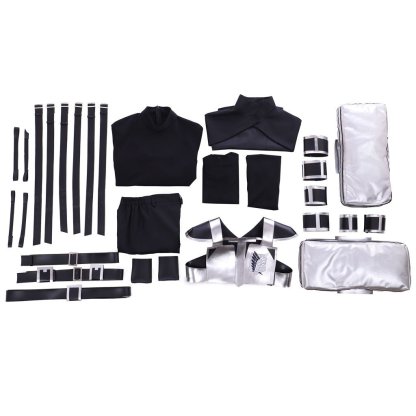 Attack On Titan Survey Corps Levi Ackerman Cosplay Costume Outfit - High Quality-Astricos