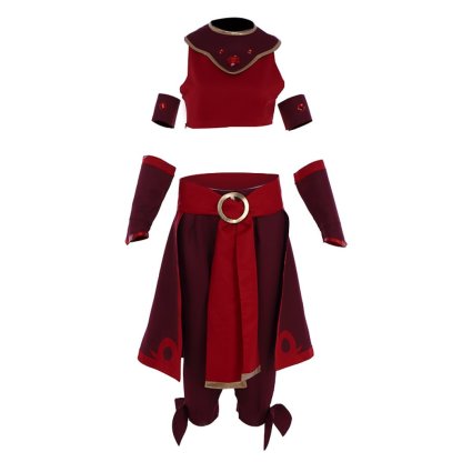 Kyoshi Warriors Suki Fire Nation Cosplay Costume - Avatar: The Last Airbender-Astricos