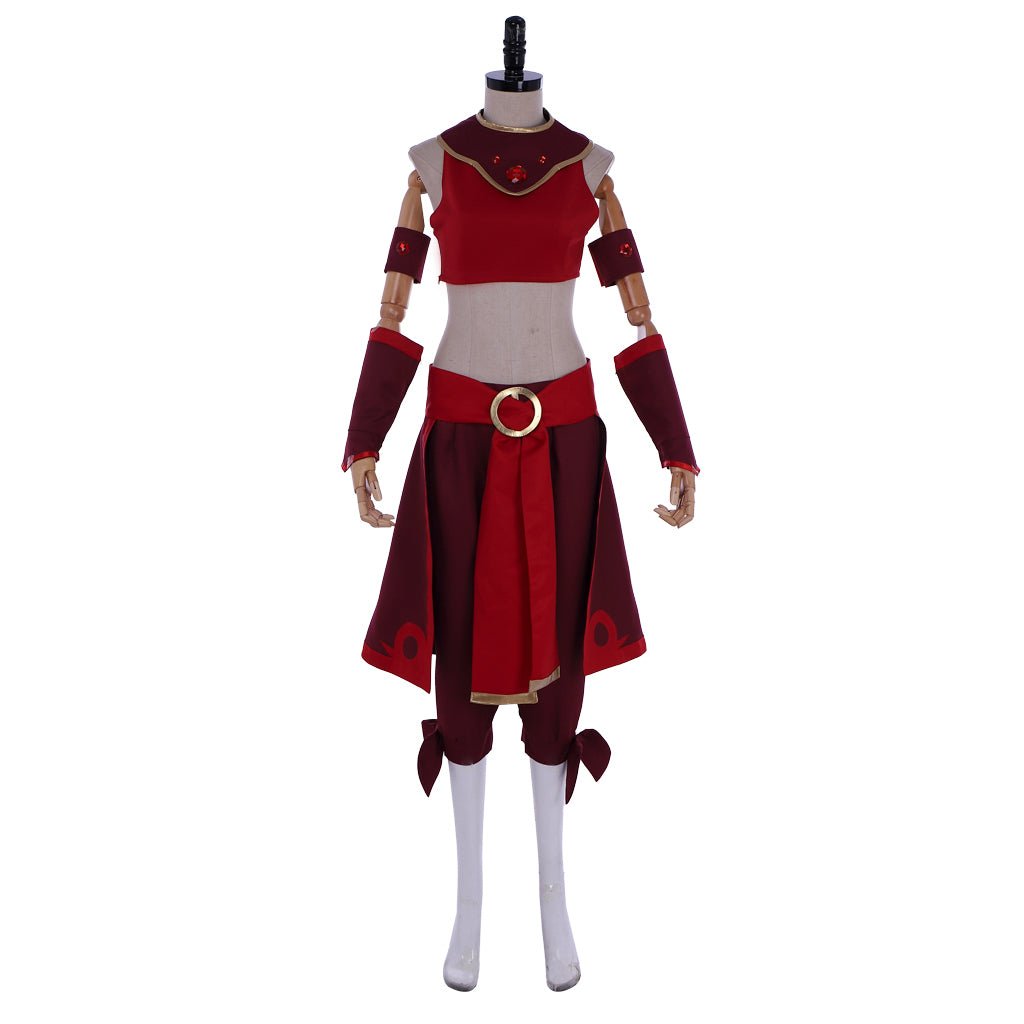 Kyoshi Warriors Suki Fire Nation Cosplay Costume - Avatar: The Last Airbender-Astricos