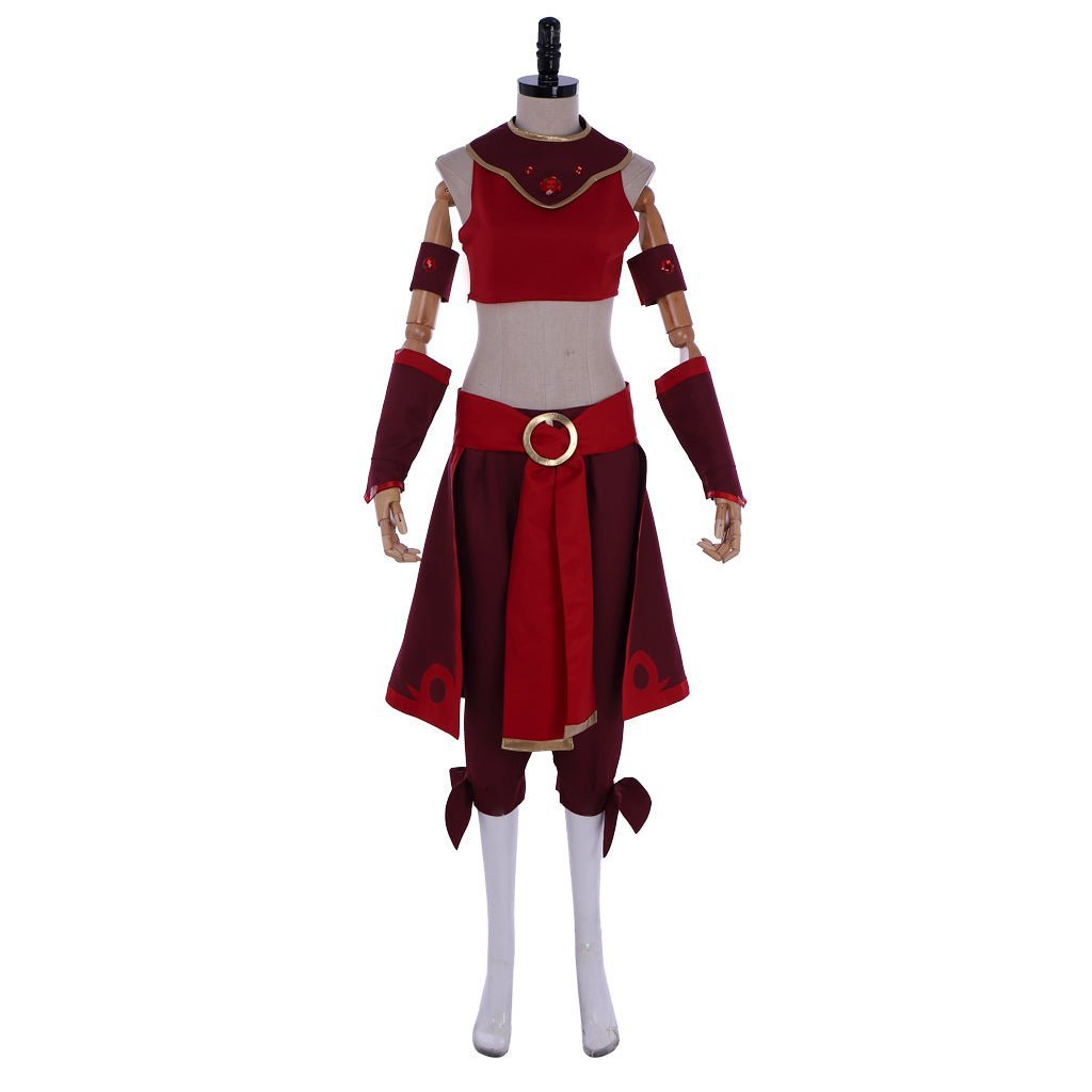 Kyoshi Warriors Suki Fire Nation Cosplay Costume - Avatar: The Last Airbender-Astricos