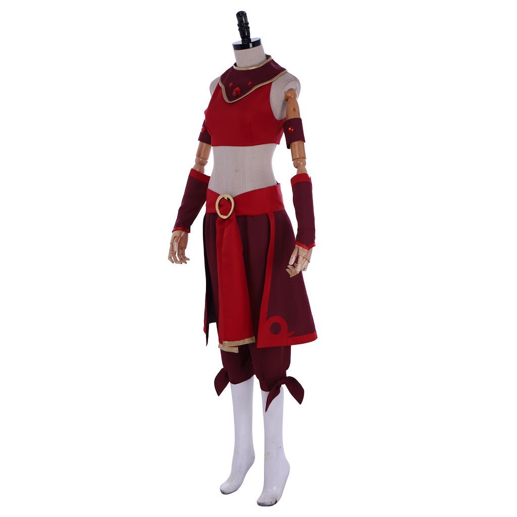 Kyoshi Warriors Suki Fire Nation Cosplay Costume - Avatar: The Last Airbender-Astricos