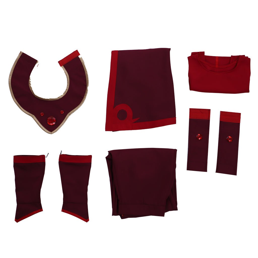 Kyoshi Warriors Suki Fire Nation Cosplay Costume - Avatar: The Last Airbender-Astricos