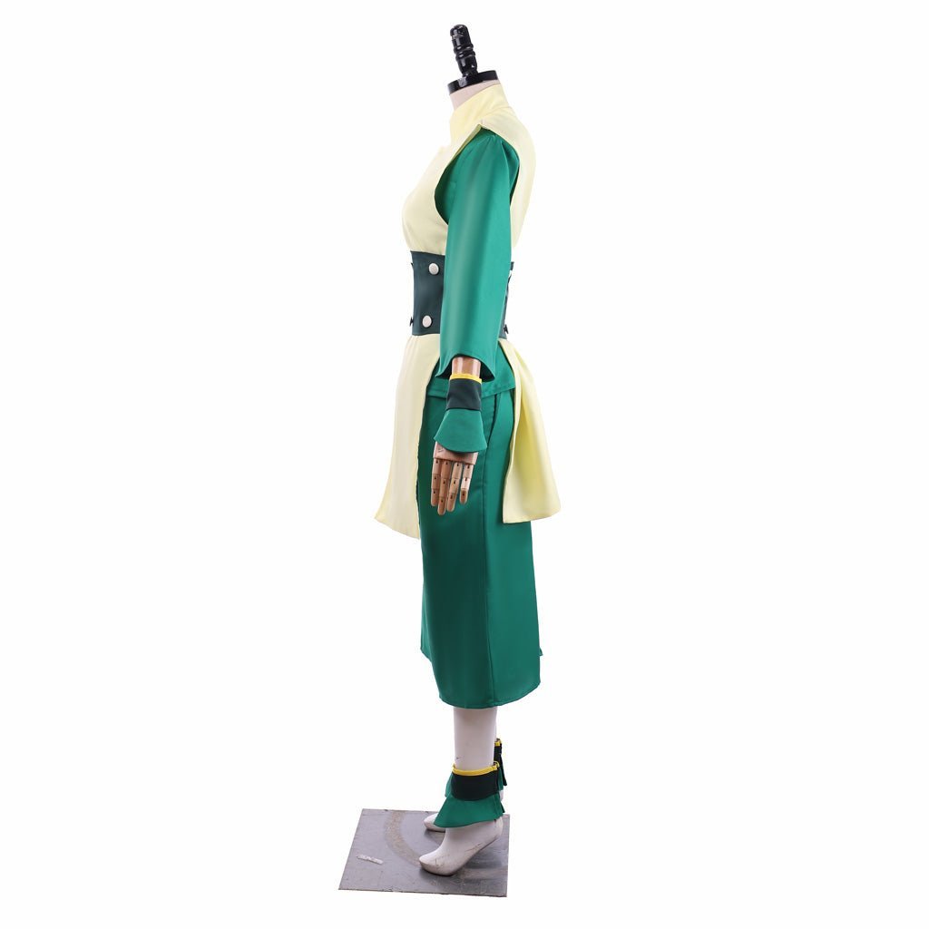 Toph Beifong Cosplay Costume - Avatar The Last Airbender Green Men's Outfit with Hat-Astricos